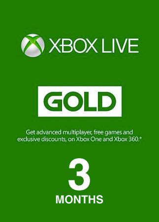 XBOX Live Gold 3 Lună