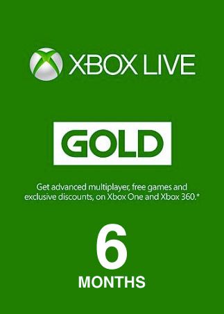 XBOX Live Gold 6 Lună