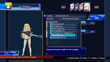 Neptunia Virtual Stars - Swimsuit Outfit: Goddess Set (DLC) (Steam)