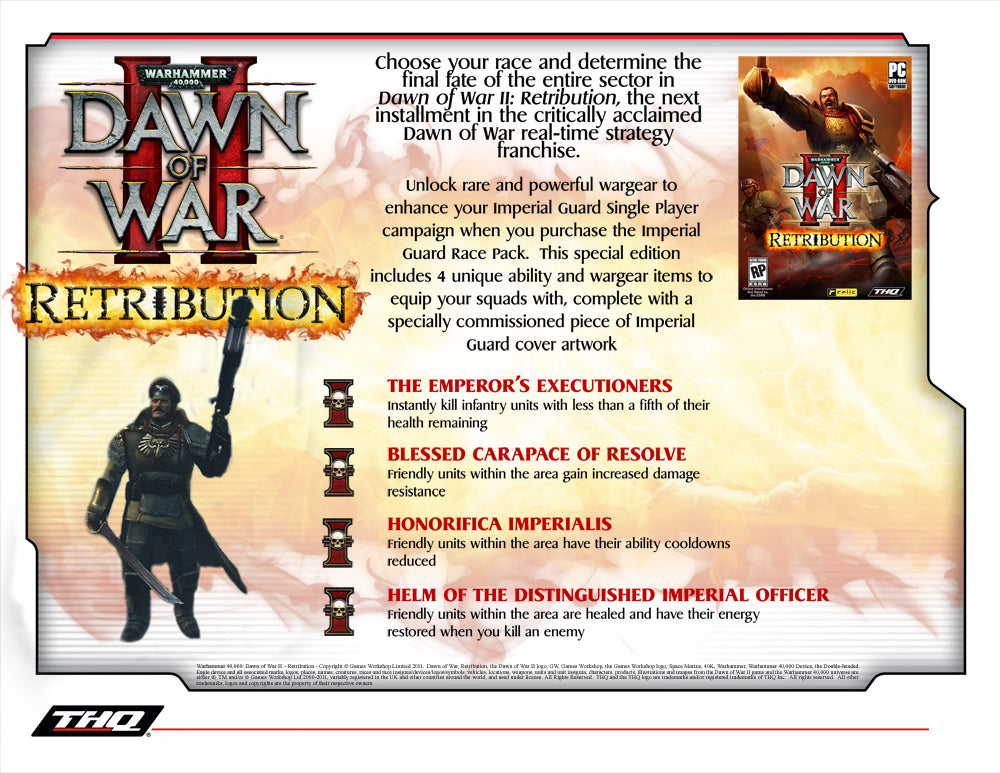 Warhammer 40,000: Dawn of War II: Retribution - Imperial Guard Race Pack Steam Key GLOBAL