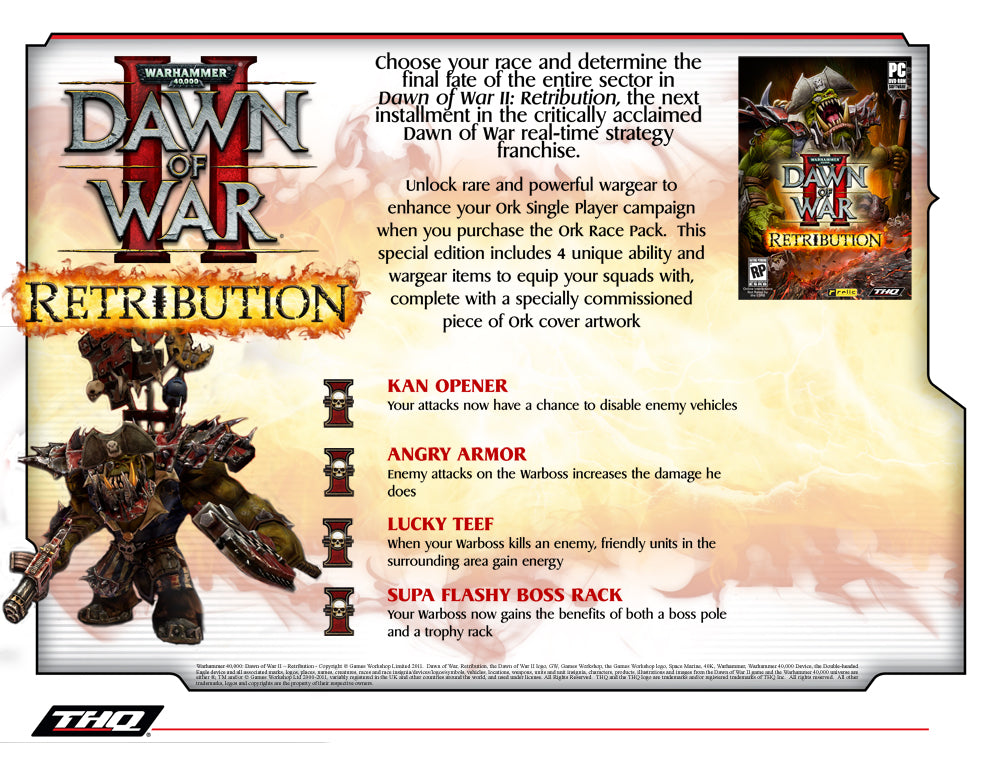 Warhammer 40,000: Dawn of War II: Retribution - Ork Race Pack (DLC)