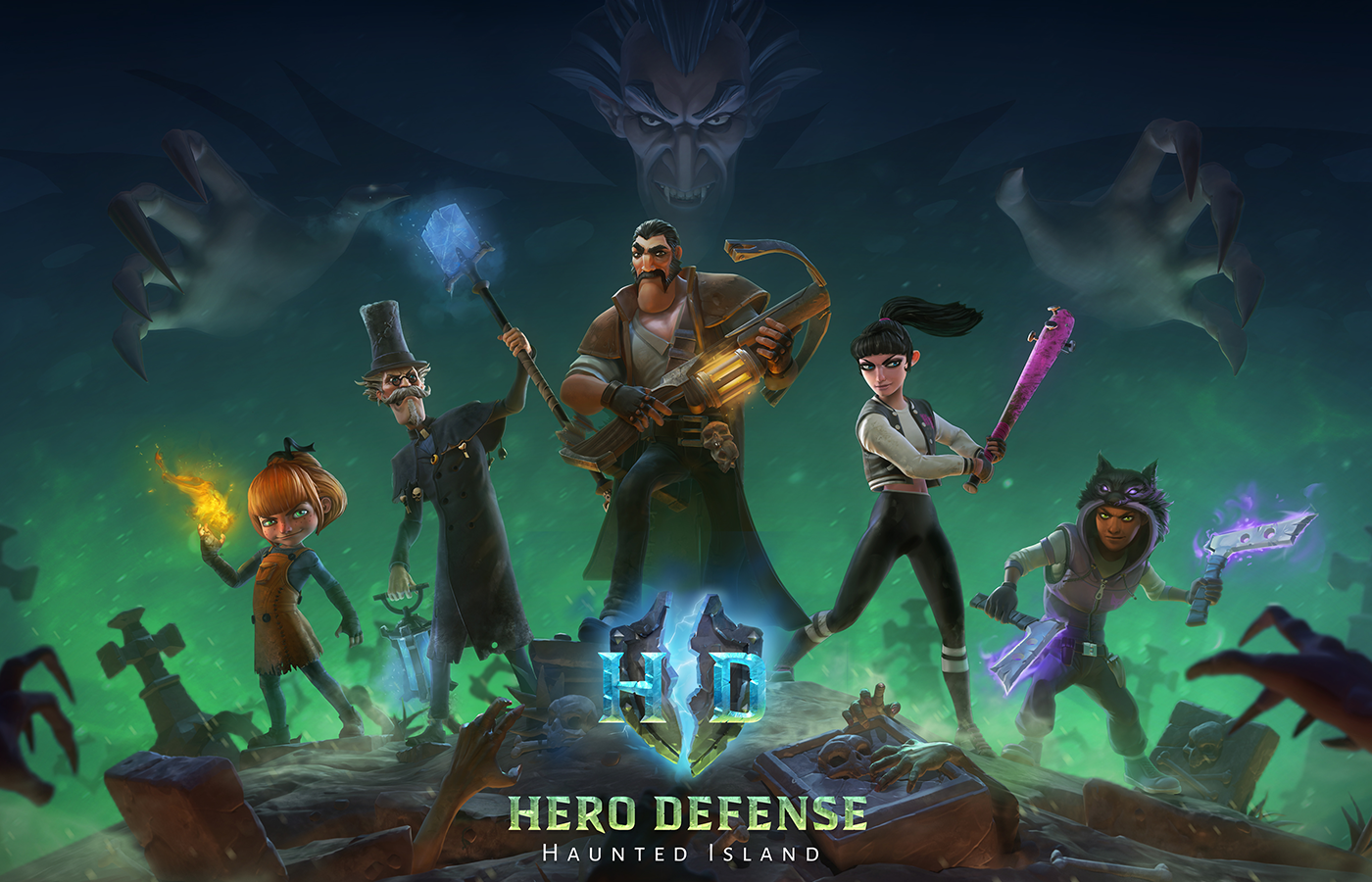 Hero Defense - Haunted Island