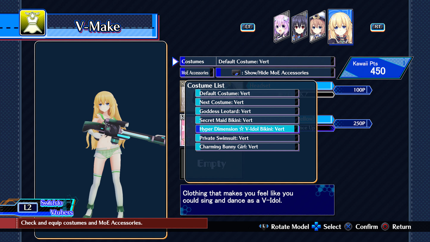 Neptunia Virtual Stars - Bikini Outfit: Goddess Set (DLC) (Steam)