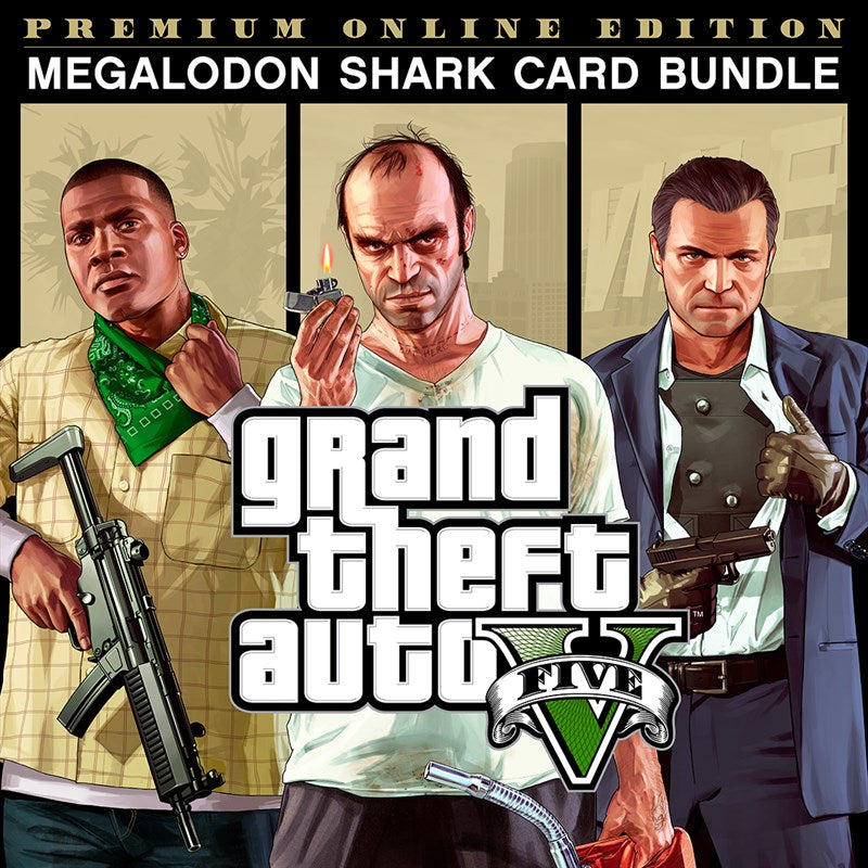 Grand Theft Auto V: Premium Online Edition & Megalodon Shark Card Bundle (Xbox One) (EU)
