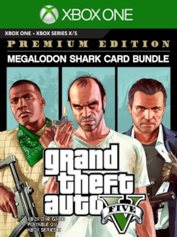 Grand Theft Auto V: Premium Online Edition & Megalodon Shark Card Bundle (Xbox One) (EU)