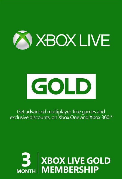 XBOX Live Gold 3 Lună (EU)