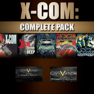 X-COM: Complete Pack + Sid Meier's Civilization V: Gods & Kings & Scrambled Nations & Scrambled Continents Map Packs (Steam)