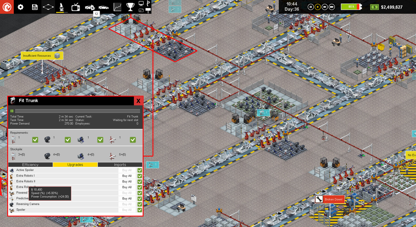 Production Line : Car factory simulation (Steam)