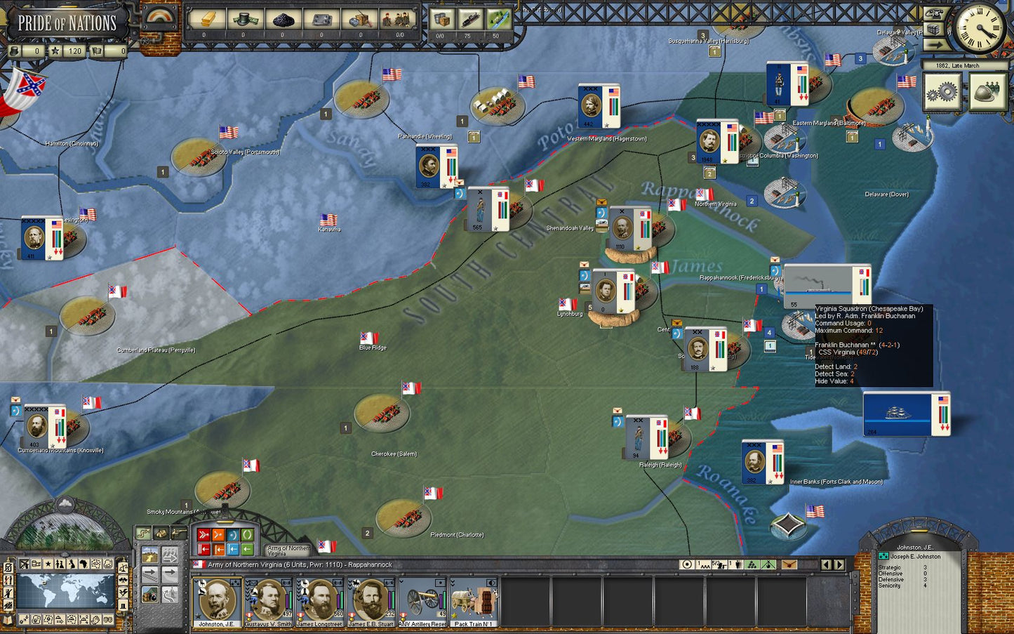 Pride of Nations: American Civil War 1862 Key Steam GLOBAL