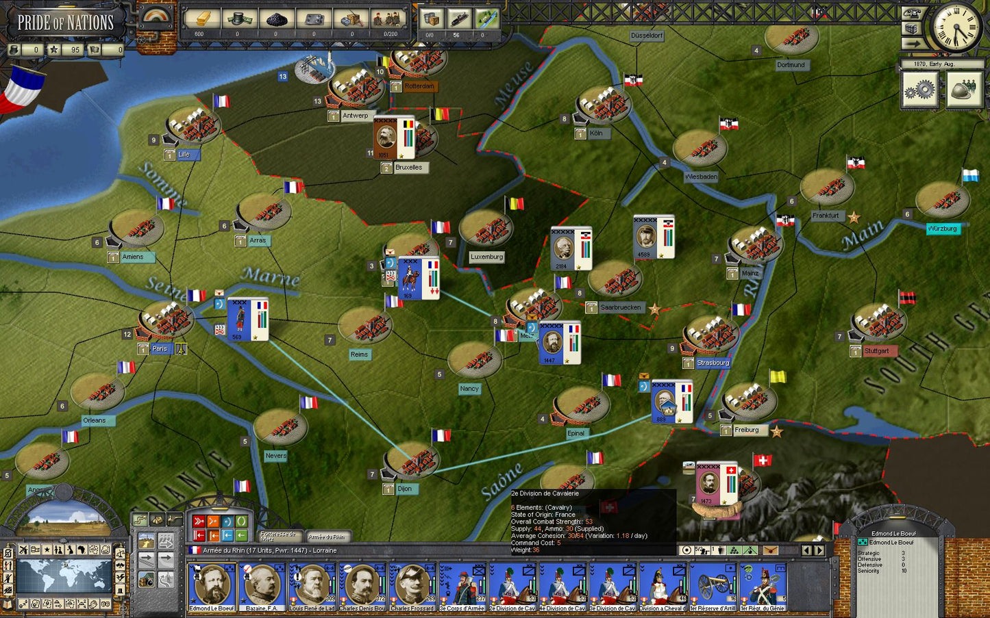 Pride of Nations: Franco Prussian War 1870 Steam Key GLOBAL
