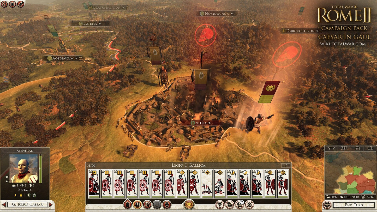 Total War: ROME II + Caesar in Gaul DLC (EU)