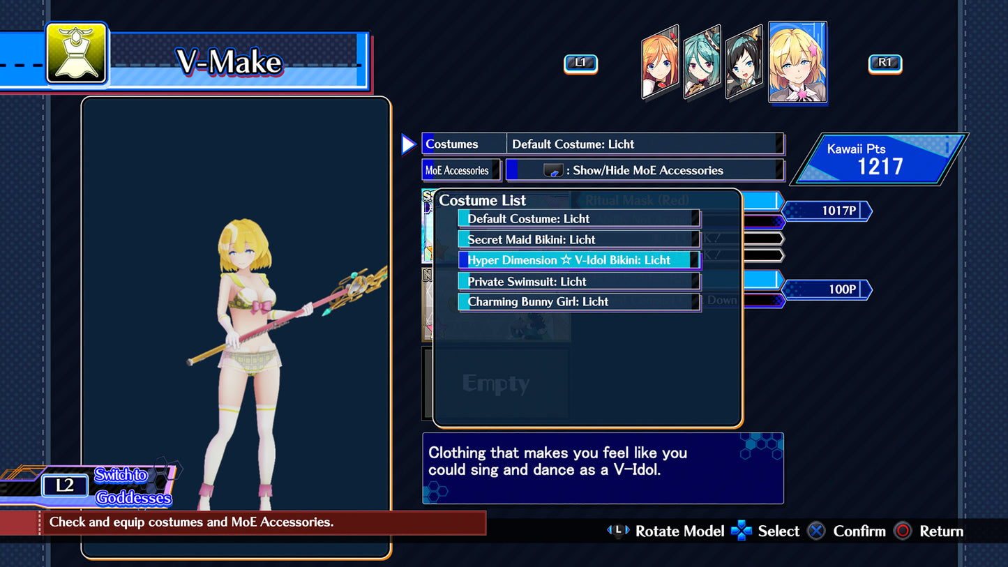Neptunia Virtual Stars - Bikini Outfit: V-Idol Set (DLC) (Steam)