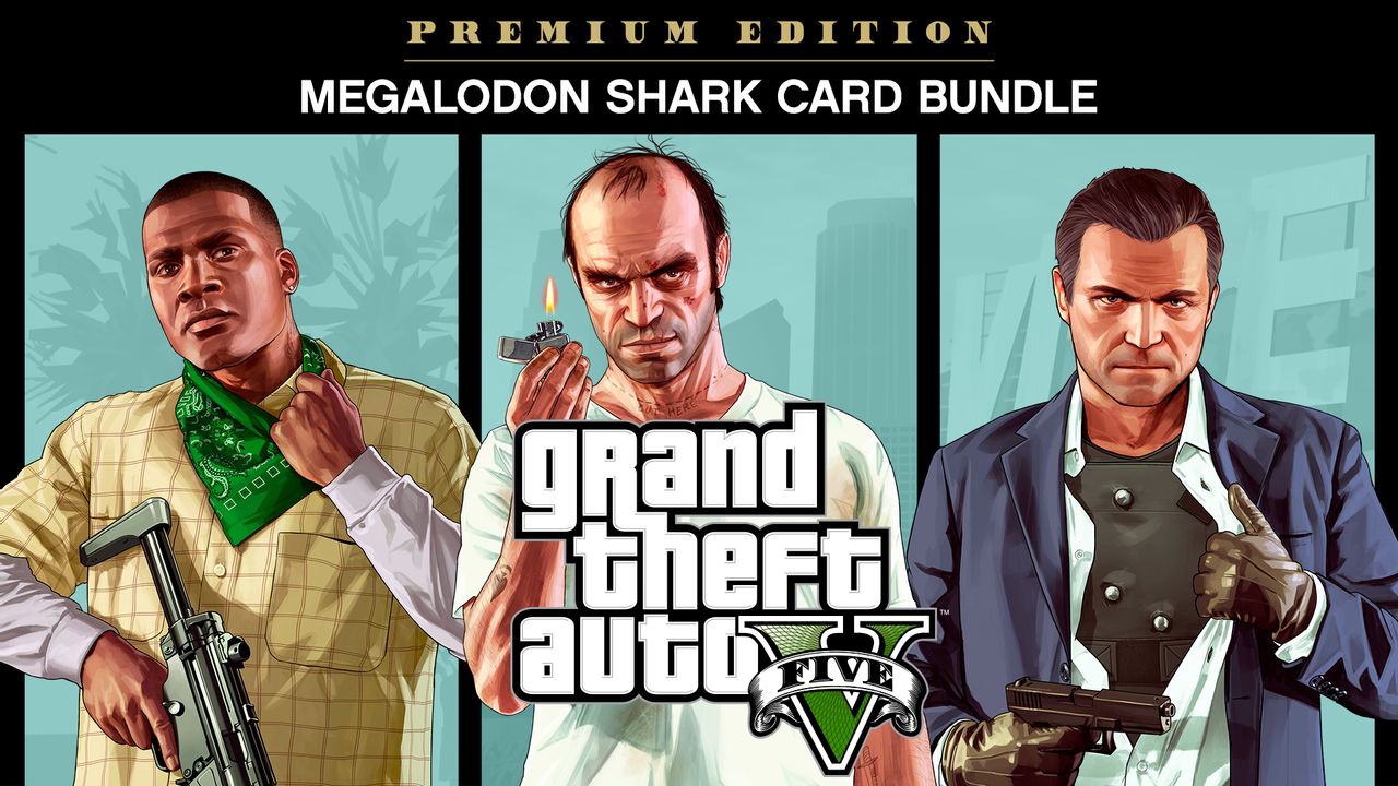 Grand Theft Auto V: Premium Online Edition &amp; Megalodon Shark Card Bundle (Xbox One) (EU)