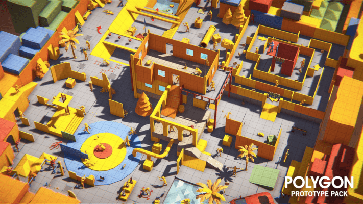 Polygon Farm, Polygon City, and Polygon Prototype Bundle Synty Studios