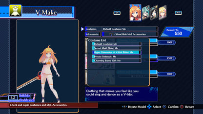 Neptunia Virtual Stars - Bikini Outfit: V-Idol Set (DLC) (Steam)