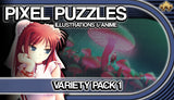 Pixel Puzzles Illustrations &amp; Anime - Jigsaw Pack: Variety Pack 1