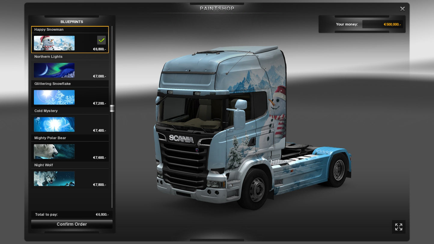 Euro Truck Simulator 2 - Ice Cold Paint Jobs Pack (DLC) (EU)