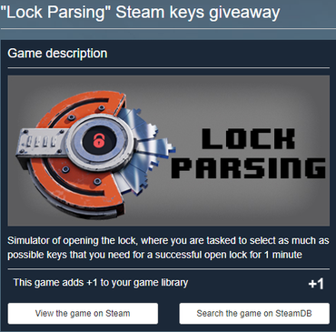 Lock Parsing Steam CD Key