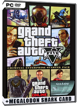 Grand Theft Auto V - Criminal Enterprise Starter Pack and Megalodon Shark Card Bundle (DLC)