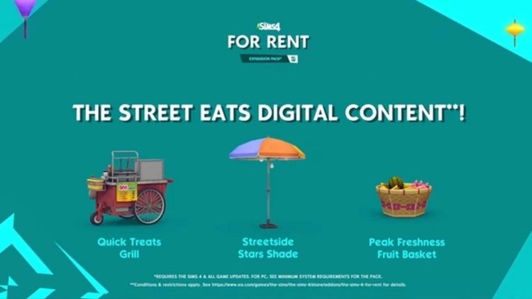 The Sims 4: For Rent - Street Eats Digital Content (Pre-order bonus)