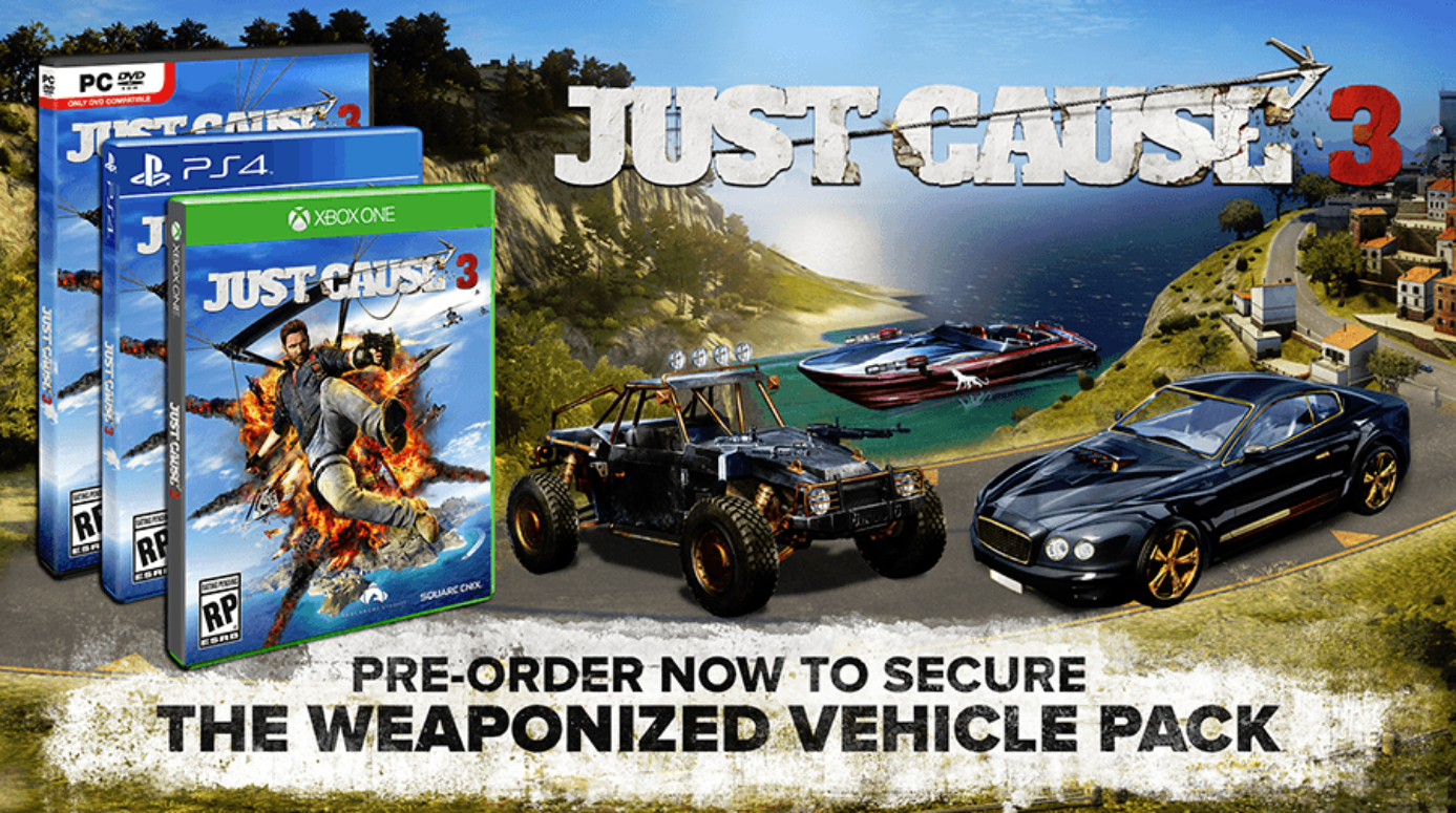 Just Cause 3 + Weaponized Vehicle Pack (DLC)