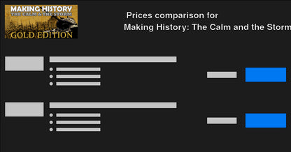 Making History: The Calm &amp; the Storm Gold Edition Steam CD Key
