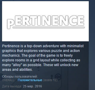 Pertinence Steam Key GLOBAL