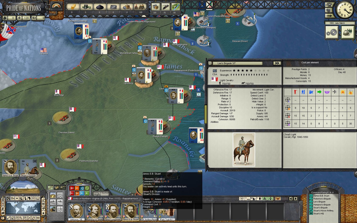 Pride of Nations: American Civil War 1862 Key Steam GLOBAL