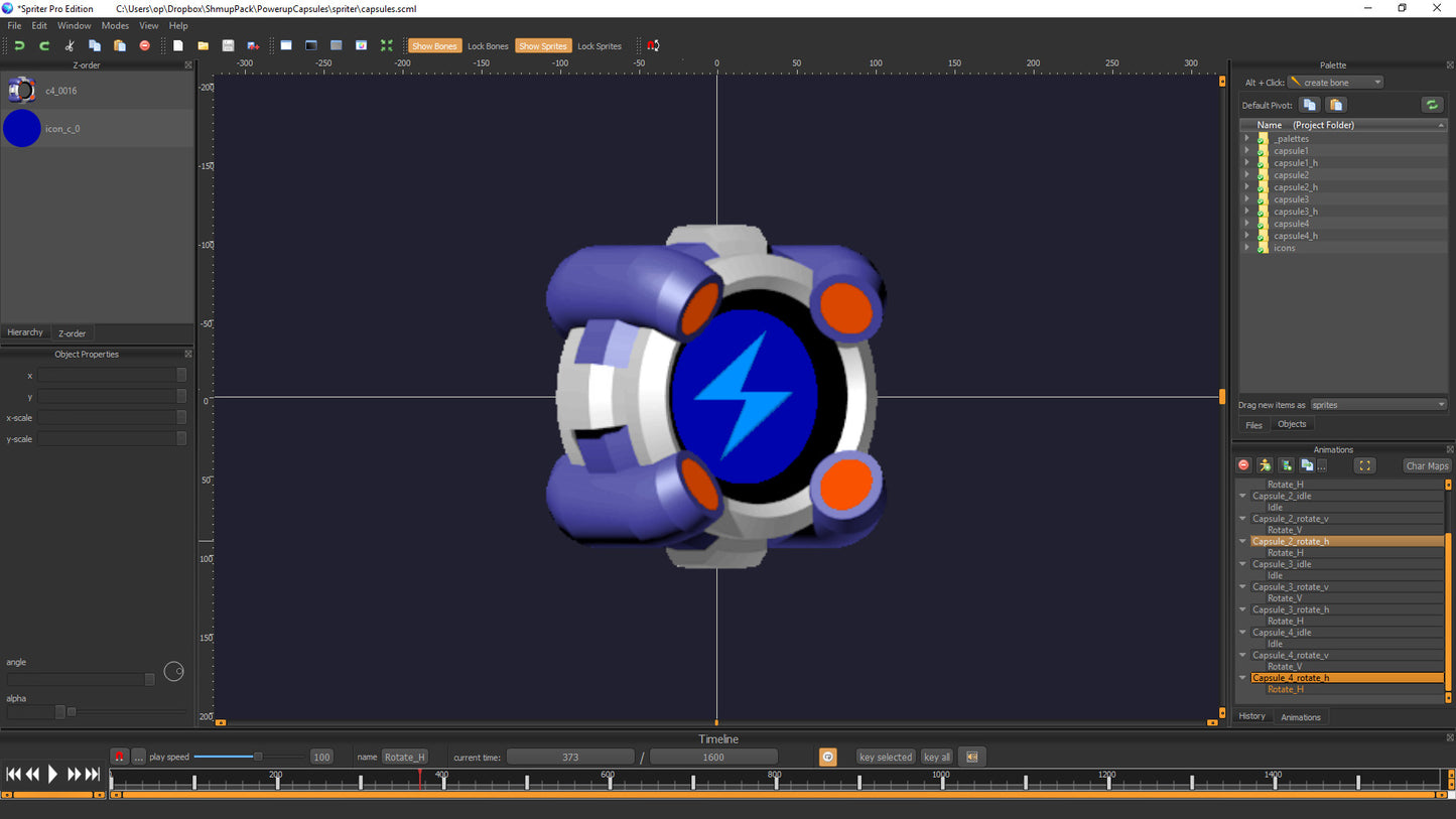 Spriter: Radius-Wing SHMUP Animated Art Pack Key Steam GLOBAL