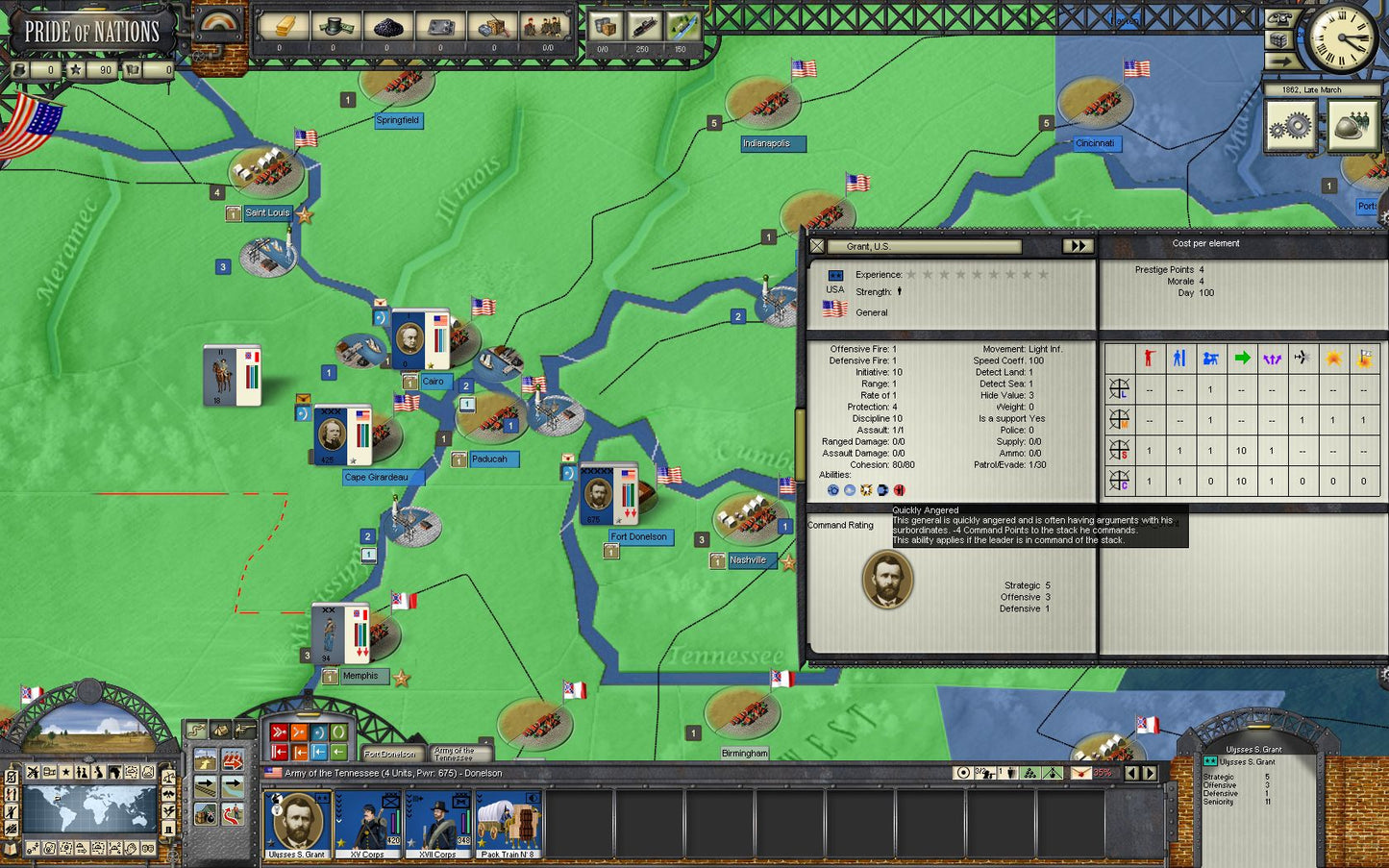 Pride of Nations: American Civil War 1862 Key Steam GLOBAL