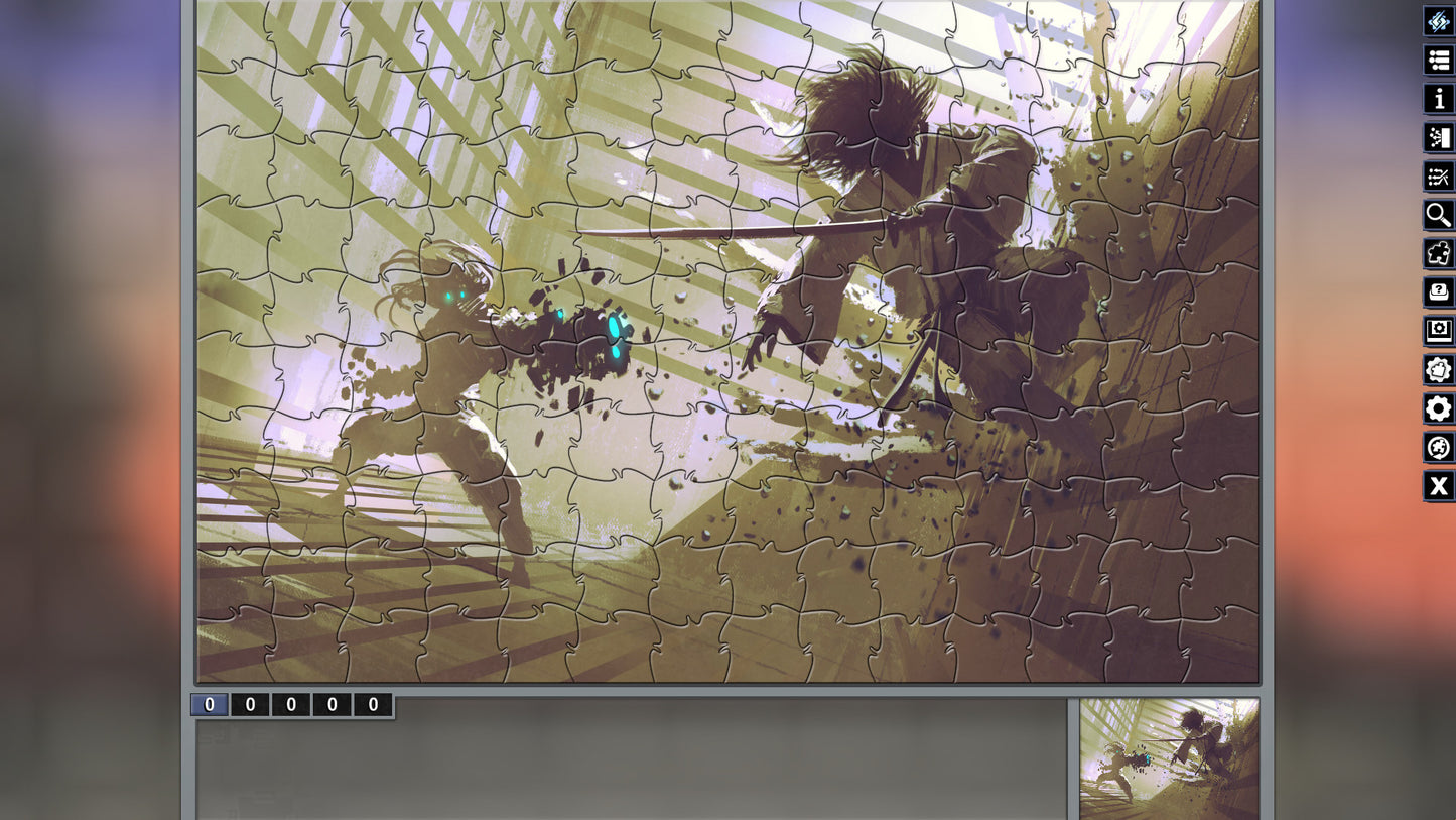 Pixel Puzzles Illustrations &amp; Anime - Jigsaw Pack: Samurai (Steam)