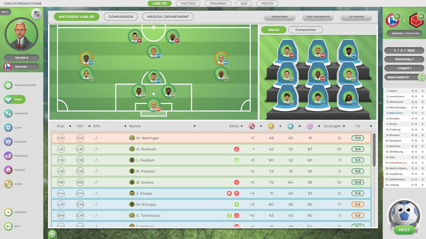 GOAL! The Club Manager (Steam)