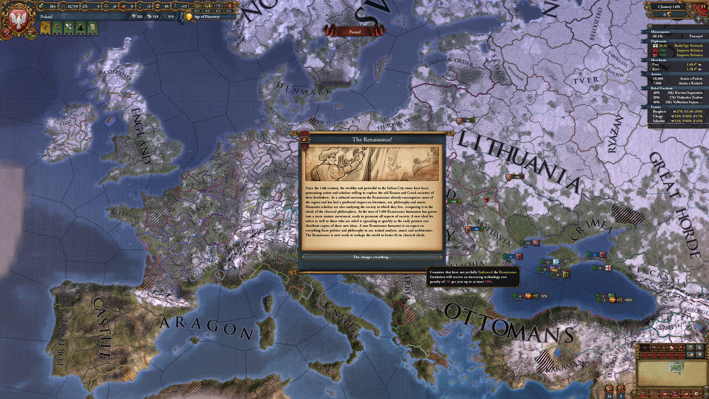 Europa Universalis IV - Winds of Change (DLC) (Steam)