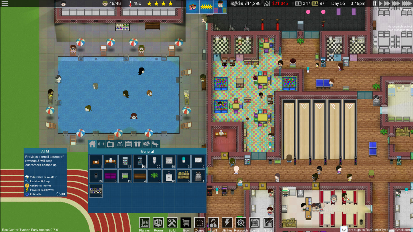 Rec Center Tycoon - Management Simulator