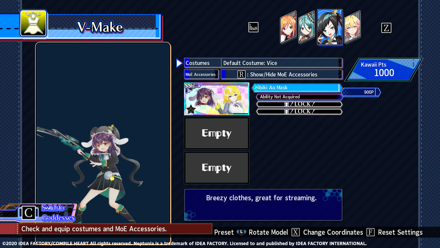 Neptunia Virtual Stars - Hibiki Ao Pack (DLC) (Steam)