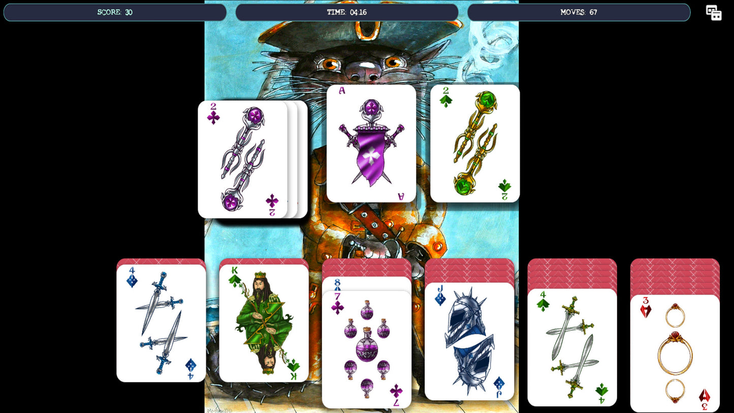 Solitaire: Cat Pirate Portrait