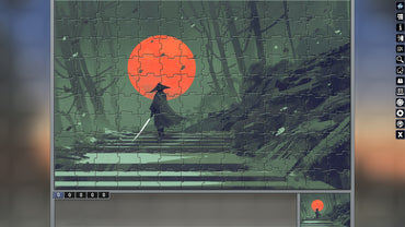 Pixel Puzzles Illustrations &amp; Anime - Jigsaw Pack: Samurai (Steam)
