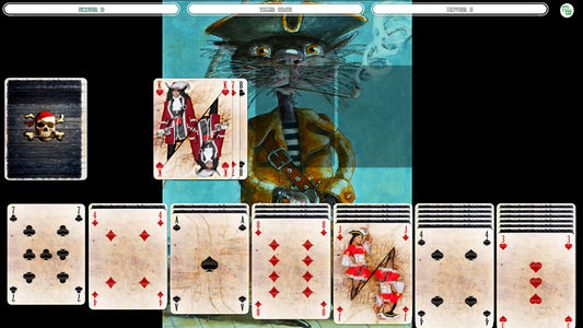 Solitaire: Cat Pirate Portrait