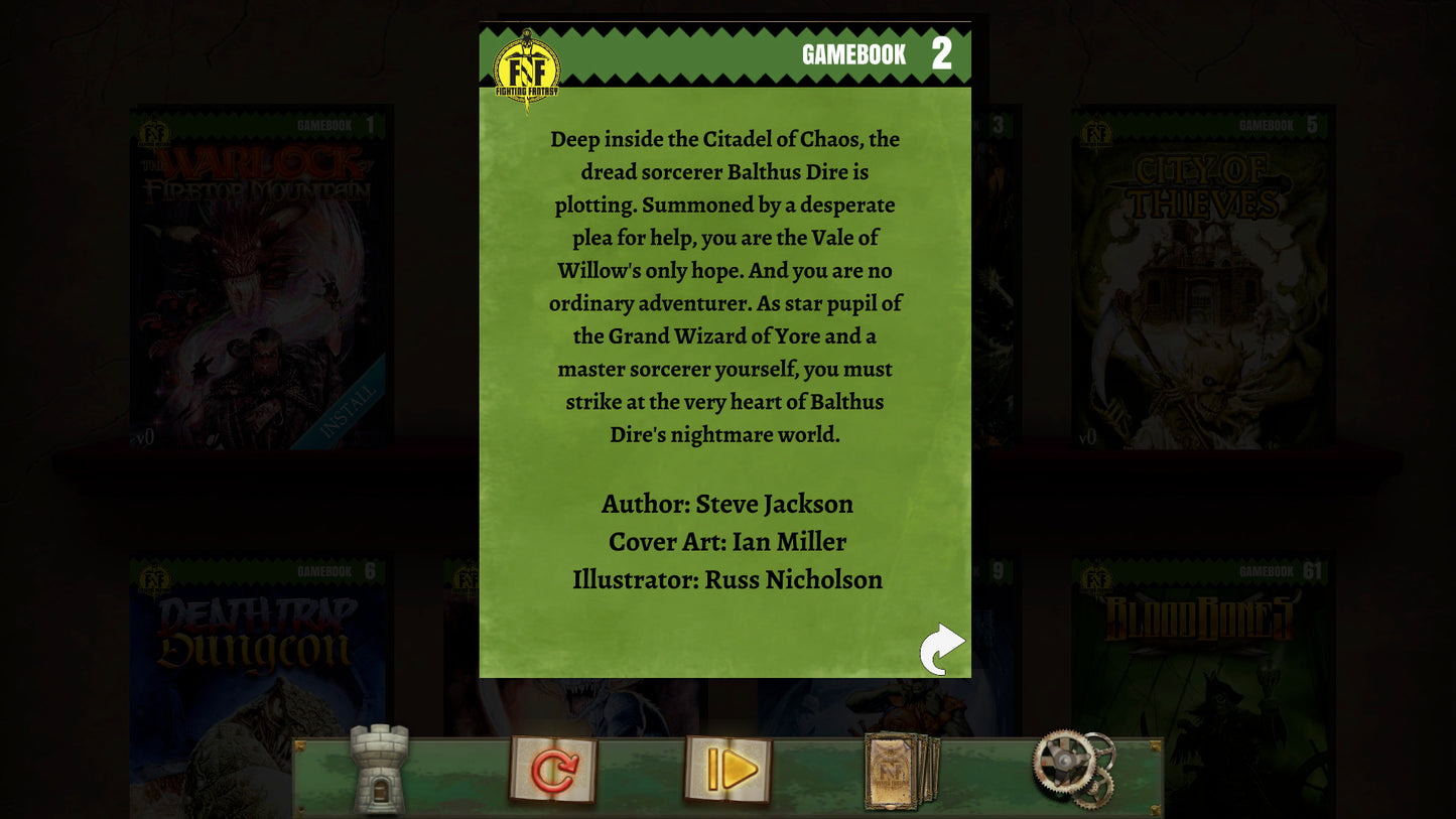 Citadel of Chaos (Fighting Fantasy Classics) (DLC) (Steam)
